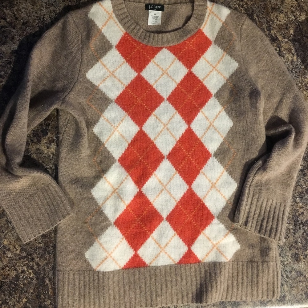 J.Crew Argyle Sweater